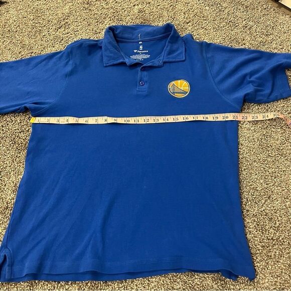 NBA Fanatics Golden State Warriors Medium Blue Polo Cotton - Picture 8 of 9